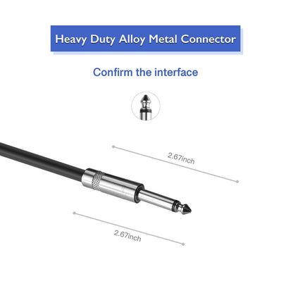 2Pack 200 Ft 1/4" to 1/4" Speaker Cables, True 12AWG Patch Cords, 1/4 Male Inch DJ/PA Audio Speaker Cable 12 Gauge Wire.