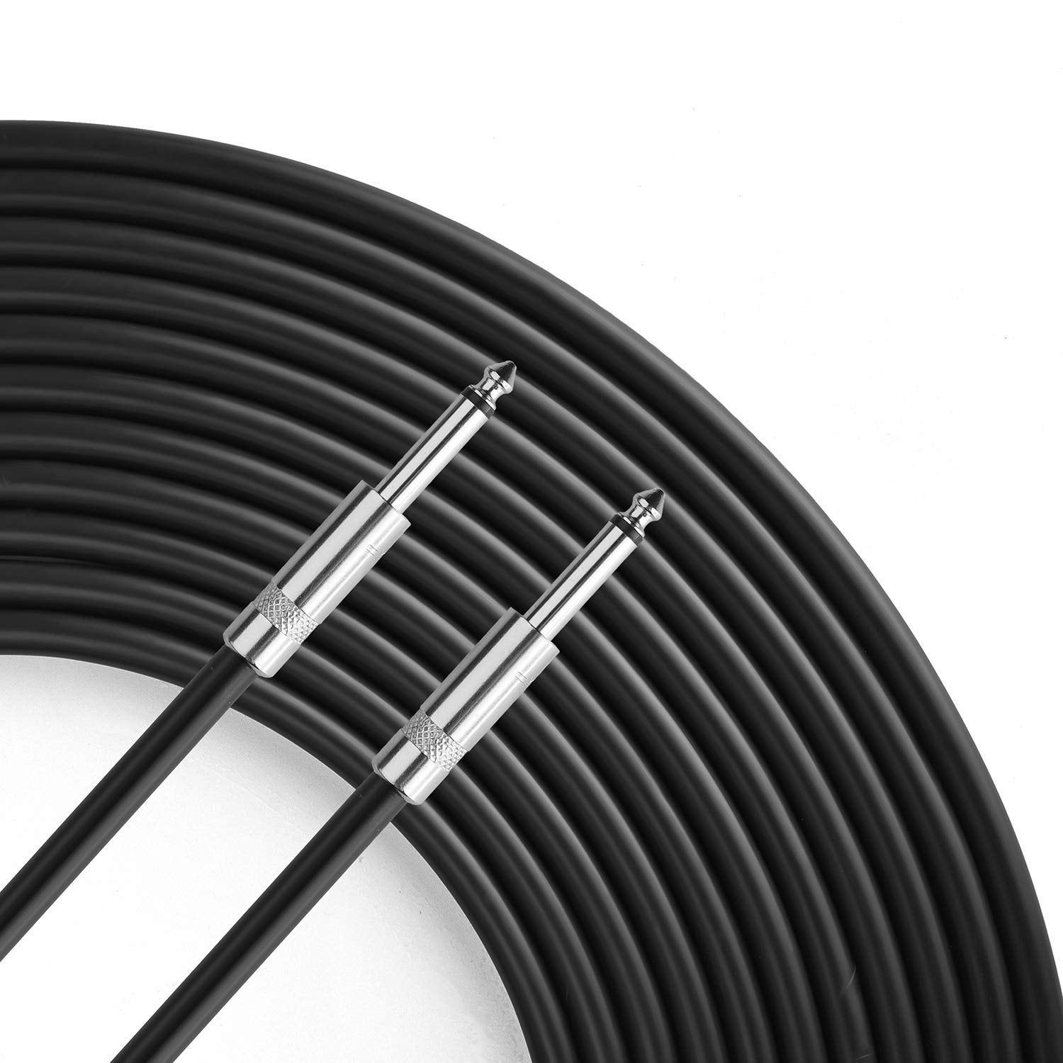 2Pack 200 Ft 1/4" to 1/4" Speaker Cables, True 12AWG Patch Cords, 1/4 Male Inch DJ/PA Audio Speaker Cable 12 Gauge Wire.